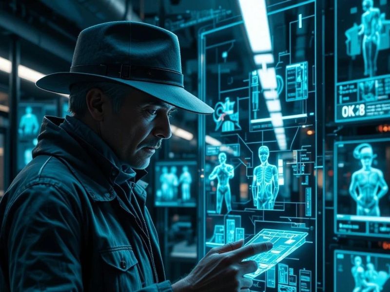 Graphic of a digital detective