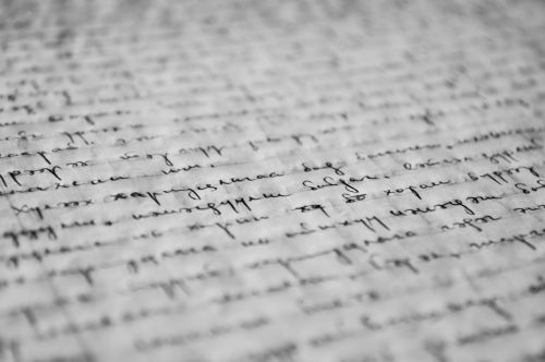 Picture of a handwritten text
