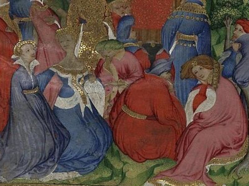 Detail from Chaucer of Katherine Swynford